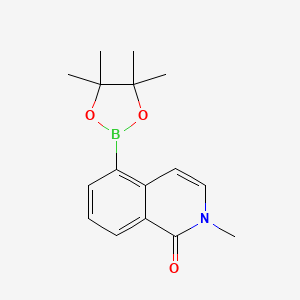 molecular formula C16H20BNO3 B2771980 2-Methyl-5-(4,4,5,5-tetramethyl-1,3,2-dioxaborolan-2-yl)isoquinolin-1(2H)-one CAS No. 1655495-97-8