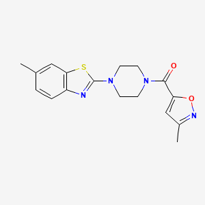 (4-(6-Methylbenzo[d]thiazol-2-yl)piperazin-1-yl)(3-methylisoxazol-5-yl)methanone
