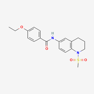 4-ethoxy-N-(1-methanesulfonyl-1,2,3,4-tetrahydroquinolin-6-yl)benzamide