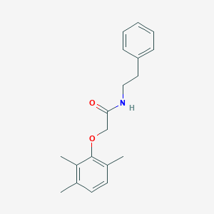molecular formula C19H23NO2 B2772013 N-(2-phenylethyl)-2-(2,3,6-trimethylphenoxy)acetamide CAS No. 450393-04-1