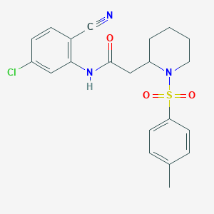 N-(5-chloro-2-cyanophenyl)-2-(1-tosylpiperidin-2-yl)acetamide