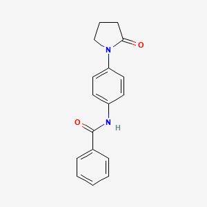 N-(4-(2-oxopyrrolidin-1-yl)phenyl)benzamide