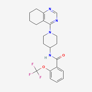 N-(1-(5,6,7,8-tetrahydroquinazolin-4-yl)piperidin-4-yl)-2-(trifluoromethoxy)benzamide