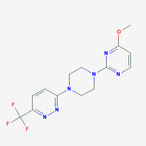 3-[4-(4-Methoxypyrimidin-2-yl)piperazin-1-yl]-6-(trifluoromethyl)pyridazine
