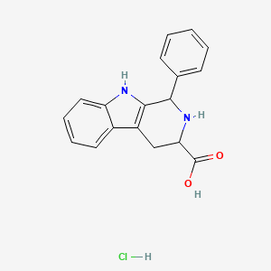 1-Phenyl-2,3,4,9-tetrahydro-1H-pyrido[3,4-b]indole-3-carboxylic acid;hydrochloride