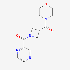 (3-(Morpholine-4-carbonyl)azetidin-1-yl)(pyrazin-2-yl)methanone