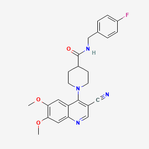N-{4-[(4-{[3-(3,5-dimethylphenyl)-3H-imidazo[4,5-b]pyridin-2-yl]methyl}piperazin-1-yl)sulfonyl]phenyl}acetamide