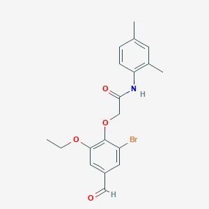 2-(2-bromo-6-ethoxy-4-formylphenoxy)-N-(2,4-dimethylphenyl)acetamide