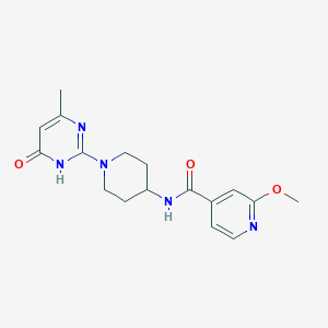 2-methoxy-N-(1-(4-methyl-6-oxo-1,6-dihydropyrimidin-2-yl)piperidin-4-yl)isonicotinamide