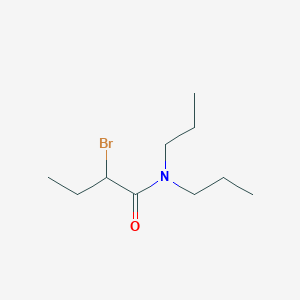 molecular formula C10H20BrNO B2772095 2-bromo-N,N-dipropylbutanamide CAS No. 81042-15-1