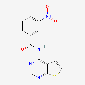 3-nitro-N-(thieno[2,3-d]pyrimidin-4-yl)benzamide