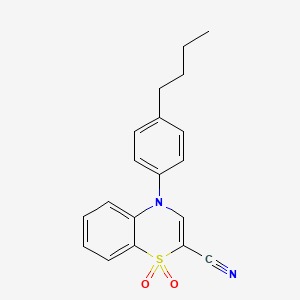 4-(4-butylphenyl)-4H-benzo[b][1,4]thiazine-2-carbonitrile 1,1-dioxide