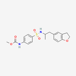 methyl (4-(N-(1-(2,3-dihydrobenzofuran-5-yl)propan-2-yl)sulfamoyl)phenyl)carbamate