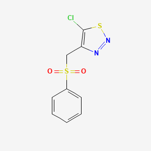 5-Chloro-4-[(phenylsulfonyl)methyl]-1,2,3-thiadiazole