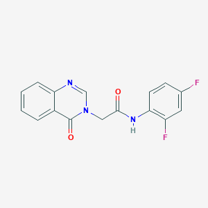 molecular formula C16H11F2N3O2 B277218 N-(2,4-difluorophenyl)-2-(4-oxoquinazolin-3(4H)-yl)acetamide 