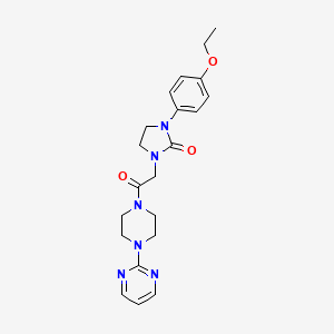 1-(4-Ethoxyphenyl)-3-(2-oxo-2-(4-(pyrimidin-2-yl)piperazin-1-yl)ethyl)imidazolidin-2-one