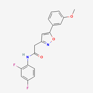 N-(2,4-difluorophenyl)-2-(5-(3-methoxyphenyl)isoxazol-3-yl)acetamide