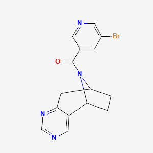 (5-bromopyridin-3-yl)((5R,8S)-6,7,8,9-tetrahydro-5H-5,8-epiminocyclohepta[d]pyrimidin-10-yl)methanone
