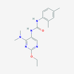 1-(4-(Dimethylamino)-2-ethoxypyrimidin-5-yl)-3-(2,4-dimethylphenyl)urea