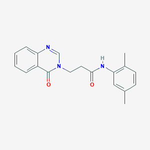 molecular formula C19H19N3O2 B277222 N-(2,5-dimethylphenyl)-3-(4-oxoquinazolin-3(4H)-yl)propanamide 