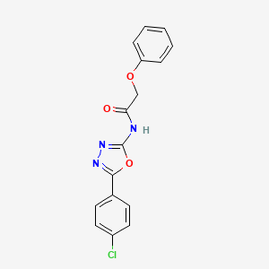 N-(5-(4-chlorophenyl)-1,3,4-oxadiazol-2-yl)-2-phenoxyacetamide