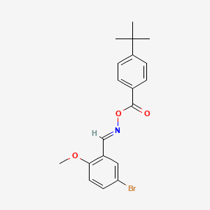(E)-[(5-bromo-2-methoxyphenyl)methylidene]amino 4-tert-butylbenzoate