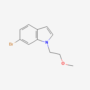 molecular formula C11H12BrNO B2772227 6-溴-1-(2-甲氧基乙基)-1H-吲哚 CAS No. 903499-28-5