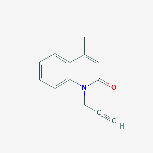 molecular formula C13H11NO B2772229 4-甲基-1-(2-丙炔基)-2(1H)-喹啉酮 CAS No. 35227-95-3