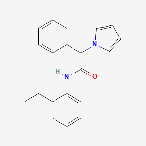 B2772232 N-(2-ethylphenyl)-2-phenyl-2-(1H-pyrrol-1-yl)acetamide CAS No. 1257546-52-3