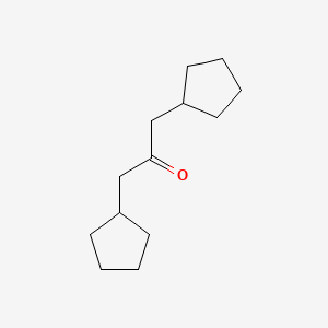 molecular formula C13H22O B2772241 1,3-Dicyclopentylpropan-2-one CAS No. 858835-49-1