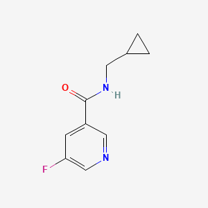 molecular formula C10H11FN2O B2772243 N-(cyclopropylmethyl)-5-fluoronicotinamide CAS No. 2034376-46-8
