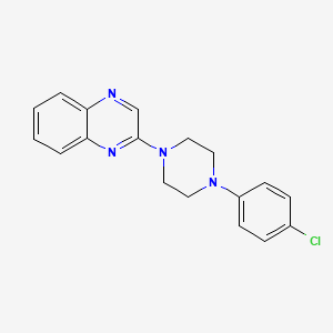 molecular formula C18H17ClN4 B2772248 2-[4-(4-氯苯基)哌嗪]喹喔啉 CAS No. 241146-71-4