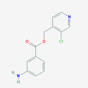 molecular formula C13H11ClN2O2 B2772250 (3-氯吡啶-4-基)甲基-3-氨基苯甲酸酯 CAS No. 1479410-54-2