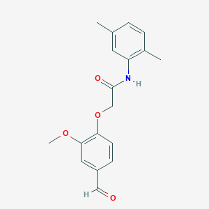 molecular formula C18H19NO4 B2772251 N-(2,5-dimethylphenyl)-2-(4-formyl-2-methoxyphenoxy)acetamide CAS No. 903295-80-7
