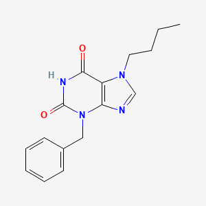 molecular formula C16H18N4O2 B2772271 3-benzyl-7-butyl-2,3,6,7-tetrahydro-1H-purine-2,6-dione CAS No. 571161-24-5