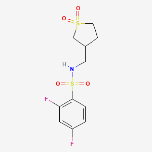 N-((1,1-dioxidotetrahydrothiophen-3-yl)methyl)-2,4-difluorobenzenesulfonamide