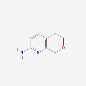 molecular formula C8H10N2O B2772283 6,8-dihydro-5H-pyrano[3,4-b]pyridin-2-amine CAS No. 2168129-73-3