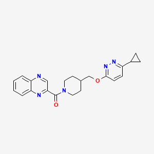 [4-[(6-Cyclopropylpyridazin-3-yl)oxymethyl]piperidin-1-yl]-quinoxalin-2-ylmethanone