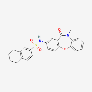 N-(10-methyl-11-oxo-10,11-dihydrodibenzo[b,f][1,4]oxazepin-2-yl)-5,6,7,8-tetrahydronaphthalene-2-sulfonamide