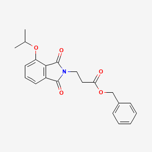 molecular formula C21H21NO5 B2772298 Benzyl 3-(4-isopropoxy-1,3-dioxoisoindolin-2-yl)propanoate CAS No. 1396877-45-4