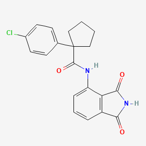1-(4-chlorophenyl)-N-(1,3-dioxoisoindolin-4-yl)cyclopentanecarboxamide