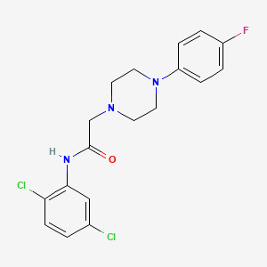 molecular formula C18H18Cl2FN3O B2772307 N-(2,5-dichlorophenyl)-2-[4-(4-fluorophenyl)piperazin-1-yl]acetamide CAS No. 890603-48-2