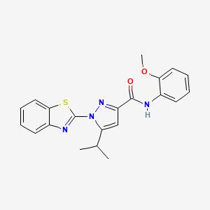 1-(benzo[d]thiazol-2-yl)-5-isopropyl-N-(2-methoxyphenyl)-1H-pyrazole-3-carboxamide