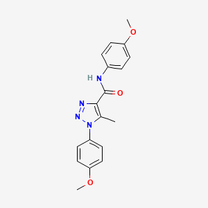 molecular formula C18H18N4O3 B2772331 N,1-bis(4-methoxyphenyl)-5-methyl-1H-1,2,3-triazole-4-carboxamide CAS No. 866872-49-3