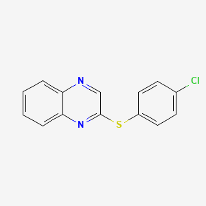 molecular formula C14H9ClN2S B2772344 2-[(4-Chlorophenyl)sulfanyl]quinoxaline CAS No. 42713-64-4