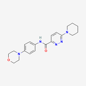 N-(4-morpholinophenyl)-6-(piperidin-1-yl)pyridazine-3-carboxamide