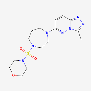 4-[[4-(3-Methyl-[1,2,4]triazolo[4,3-b]pyridazin-6-yl)-1,4-diazepan-1-yl]sulfonyl]morpholine