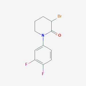 3-Bromo-1-(3,4-difluorophenyl)piperidin-2-one