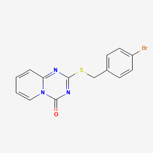 2-[(4-Bromophenyl)methylsulfanyl]pyrido[1,2-a][1,3,5]triazin-4-one