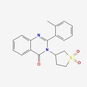 3-(1,1-dioxidotetrahydro-3-thienyl)-2-(2-methylphenyl)-4(3H)-quinazolinone